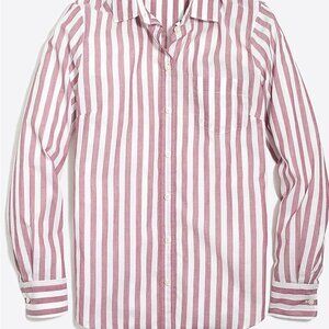 J.Crew Mercantile Button Front Lydia Stripe Long Sleeves Cotton